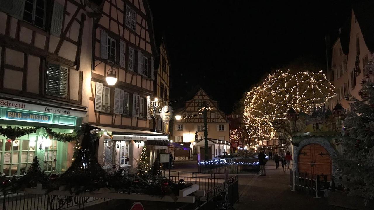 Alsace Clim Pres Colmar Jardin Balcon Parking Garage Velos, Motos Oberhergheim Dış mekan fotoğraf